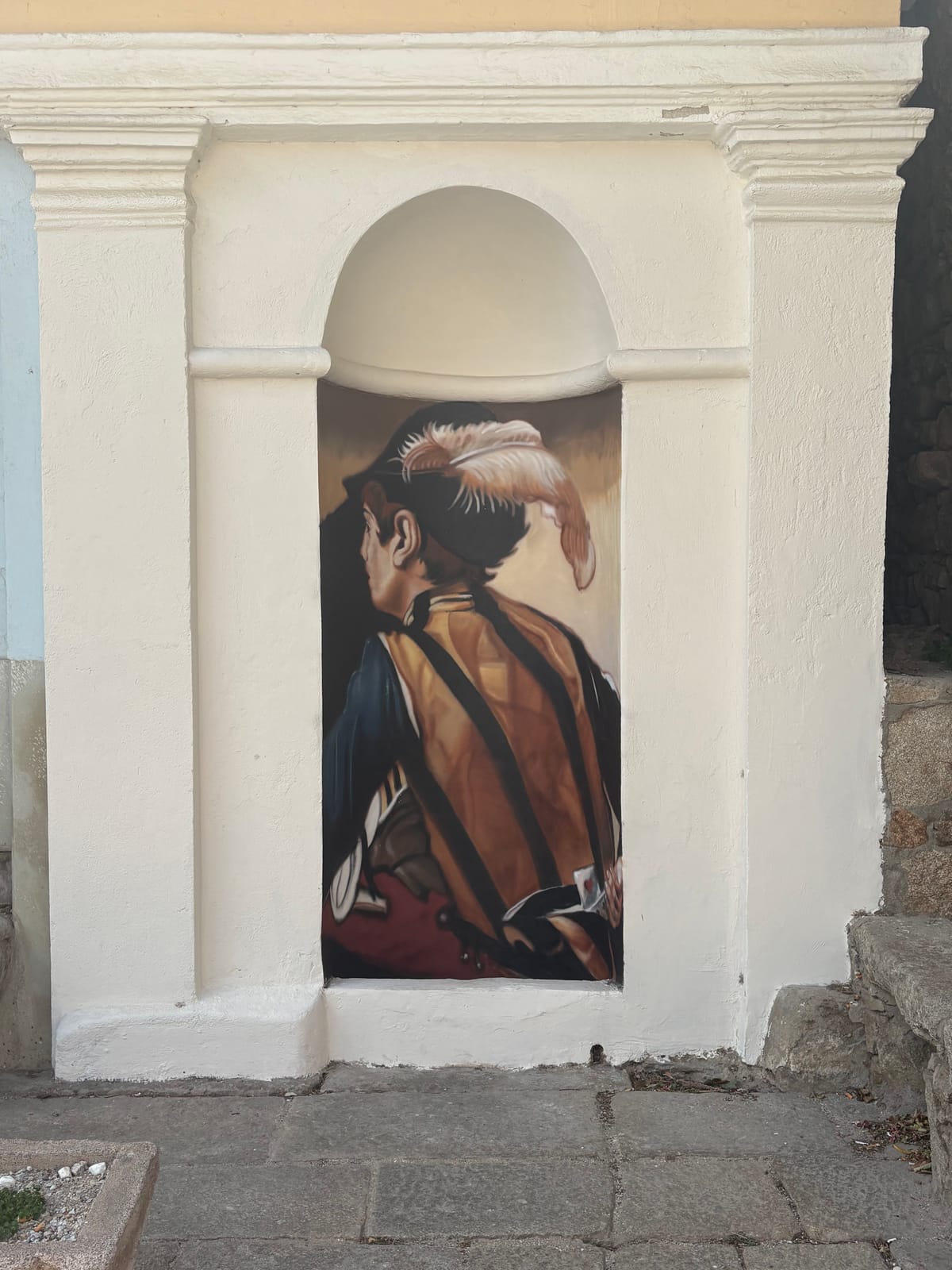 Une fresque du village, l’un des lieux du parcours