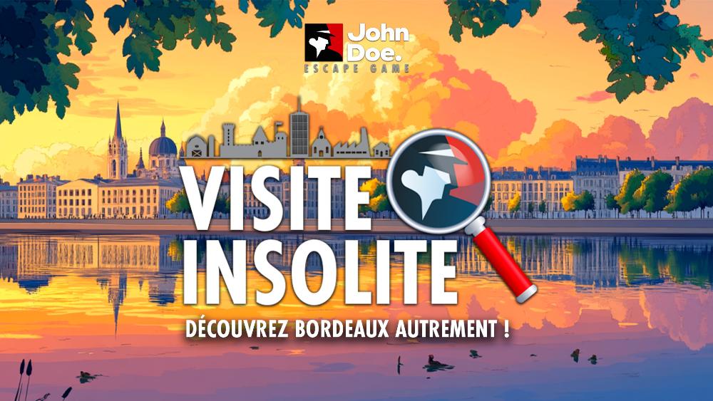 Visite insolite, découvrez Bordeaux autrement : visuel de l’aventure John Doe à Bordeaux